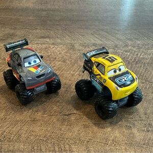 Mini Disney Pixar cars inspired monster truck - 1:87 scale - custom build 2 pack